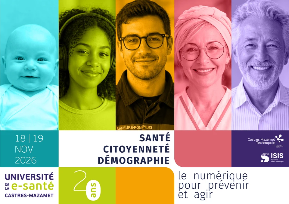 Offizielles Plakat der Université de la e-Santé 2026 in Castres